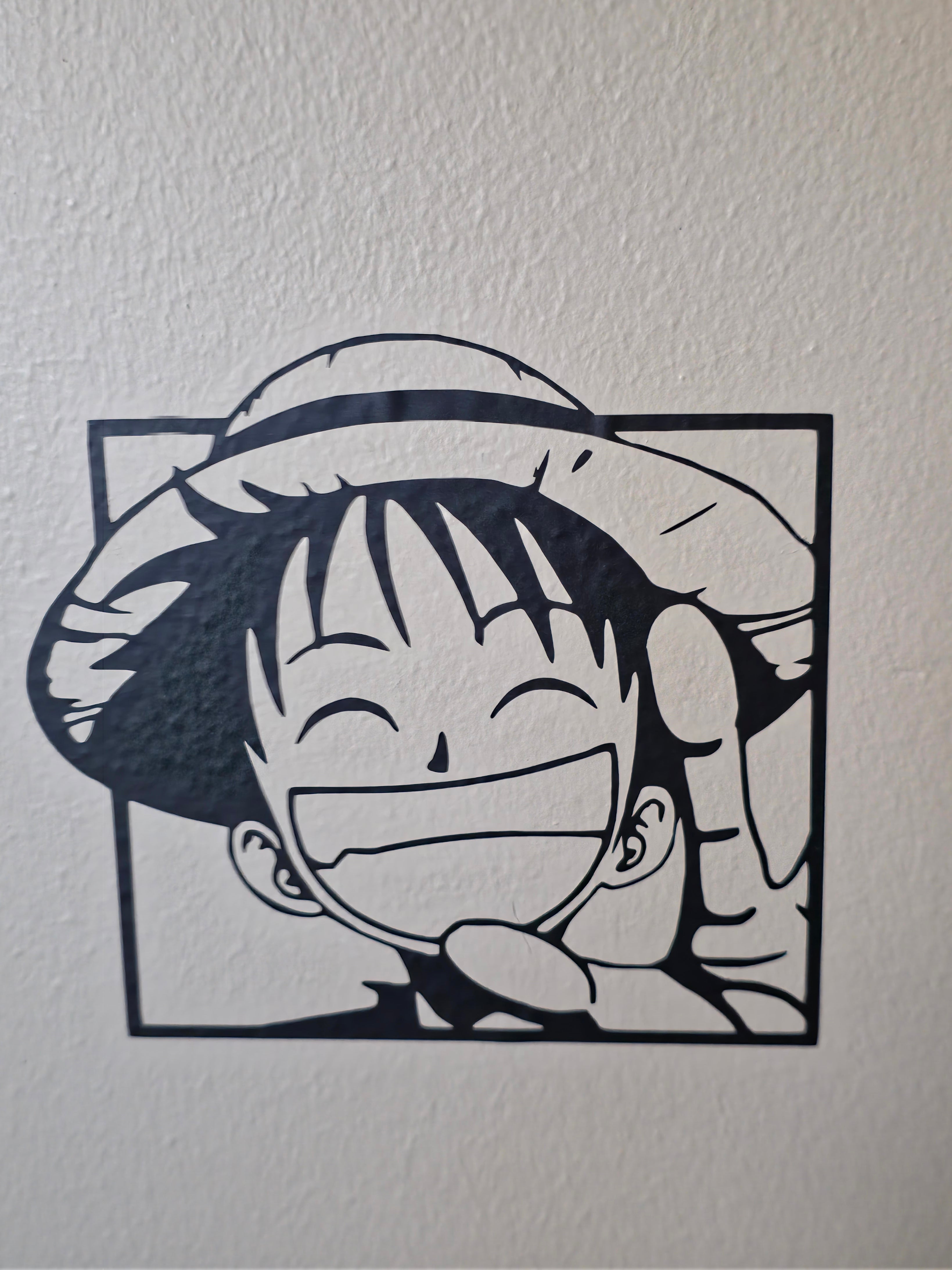 One piece Luffy inspired Wall, Car, Laptop Decal. Permanent and Removable available!