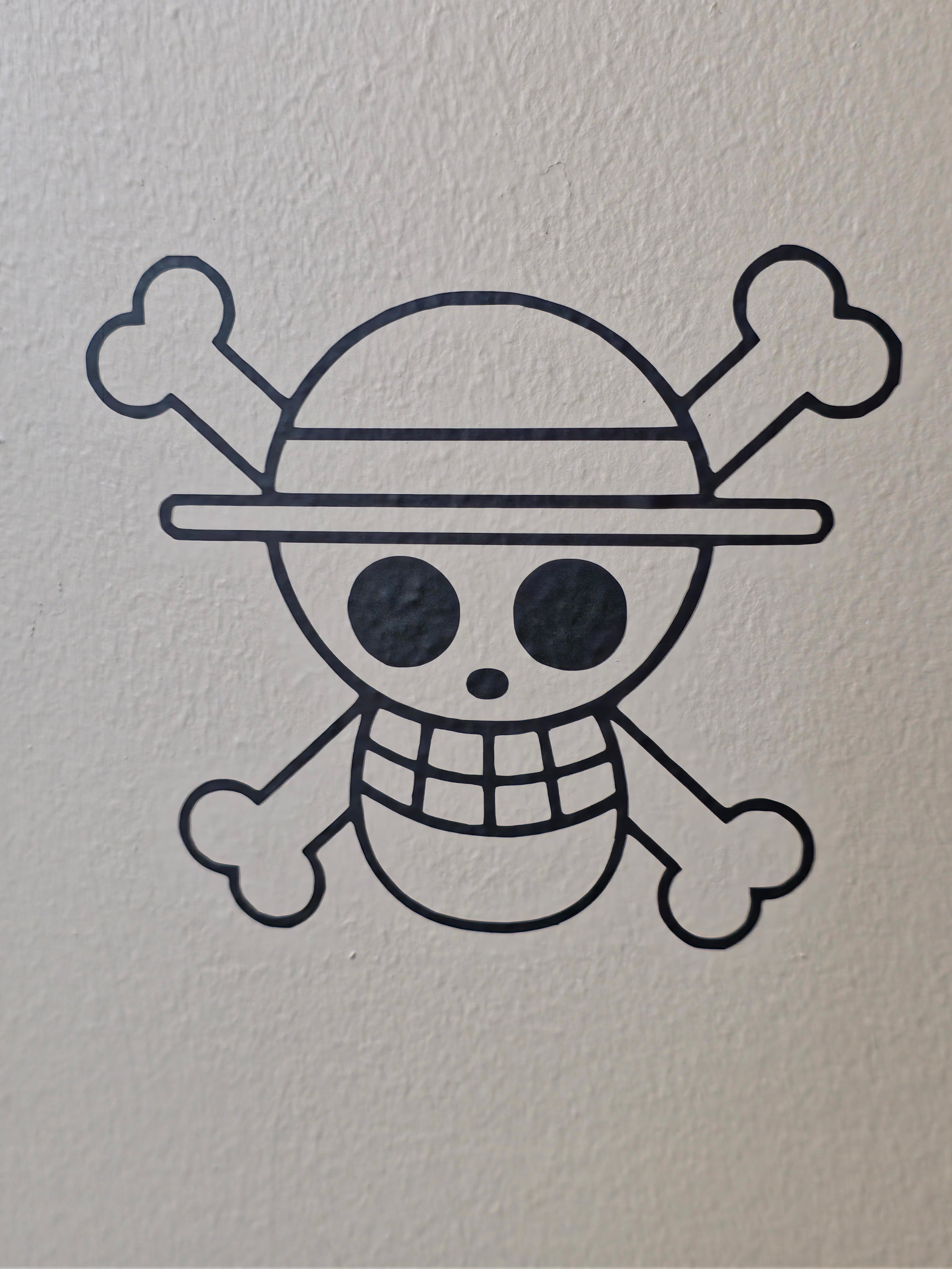 One piece Jolly Roger inspired Wall, Car, Laptop Decal. Permanent and Removable available!