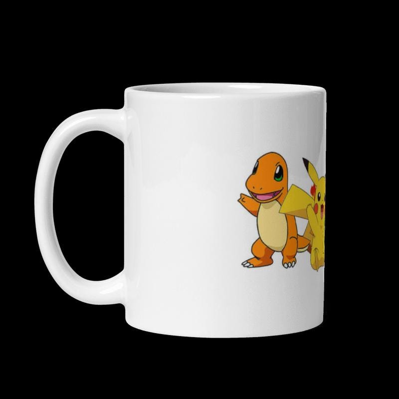 Pokemon Starters Inspired Coffee Cup
