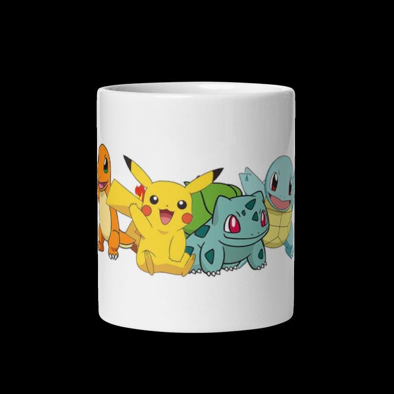 Pokemon Starters Inspired Coffee Cup