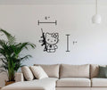 Hello Kitty Punisher inspired Wall, Car, Laptop Decal. Permanent and Removable available!